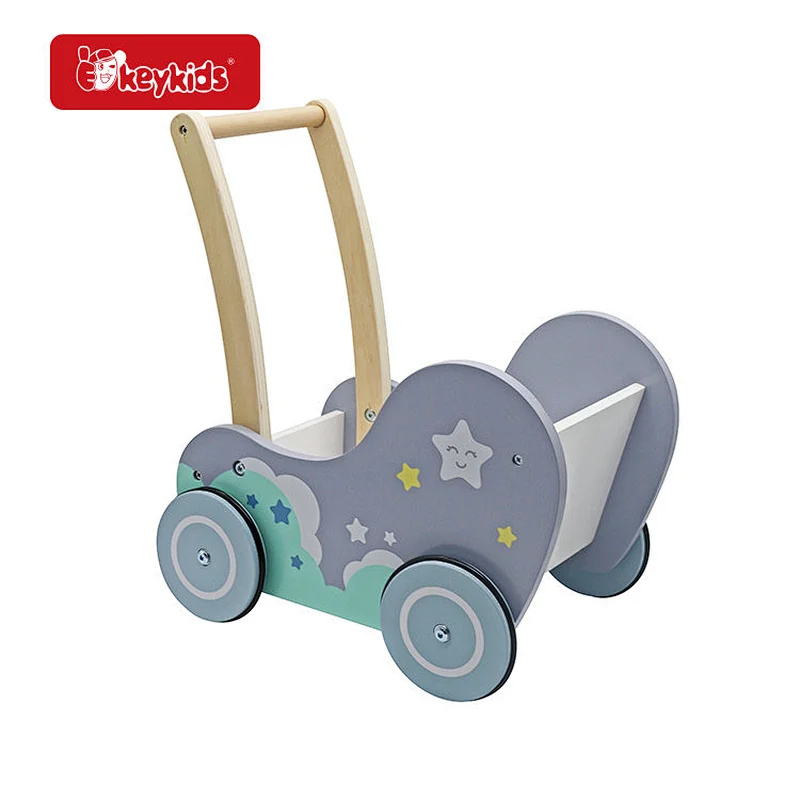 OEM Preschool Wooden Baby Push Walker for 1 Year Old and up W16E247